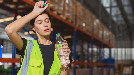 women heat stress