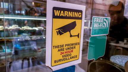 camera warning sign