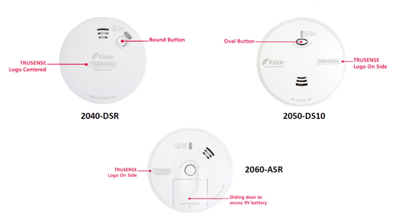 recalled products 2040-DSR, 2050-DS10, 2060-ASR