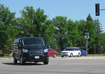 cars in intersection