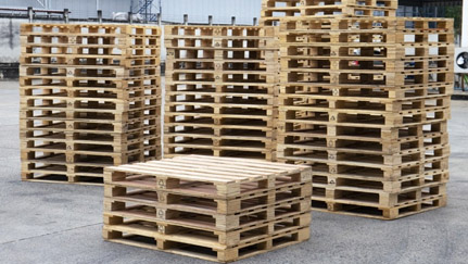 stack of wood pallets