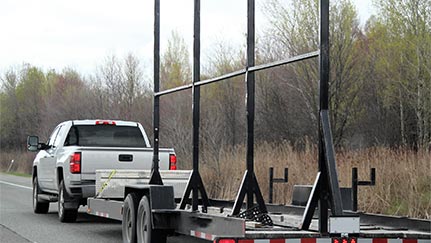 The gross combination weight rating (GCWR) of this truck and trailer are over 10,001 pounds, making it a commercial vehicle